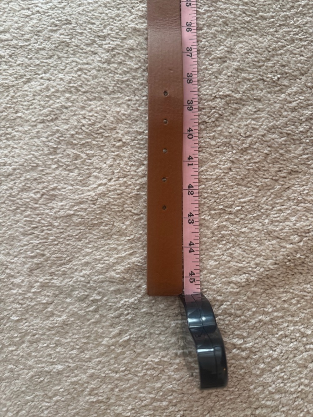 New York & Company brown Belt with Gold Buckle - Picture 3 of 4